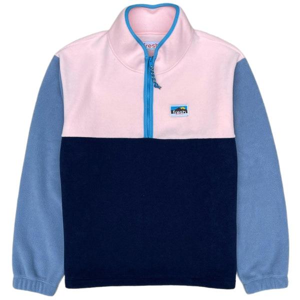 Lucio Half Zip Fleece Pullover Pink