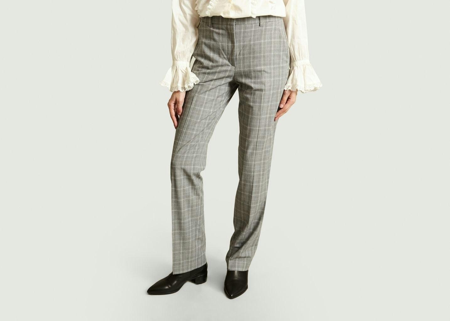 Grey Tapered Leg Trousers