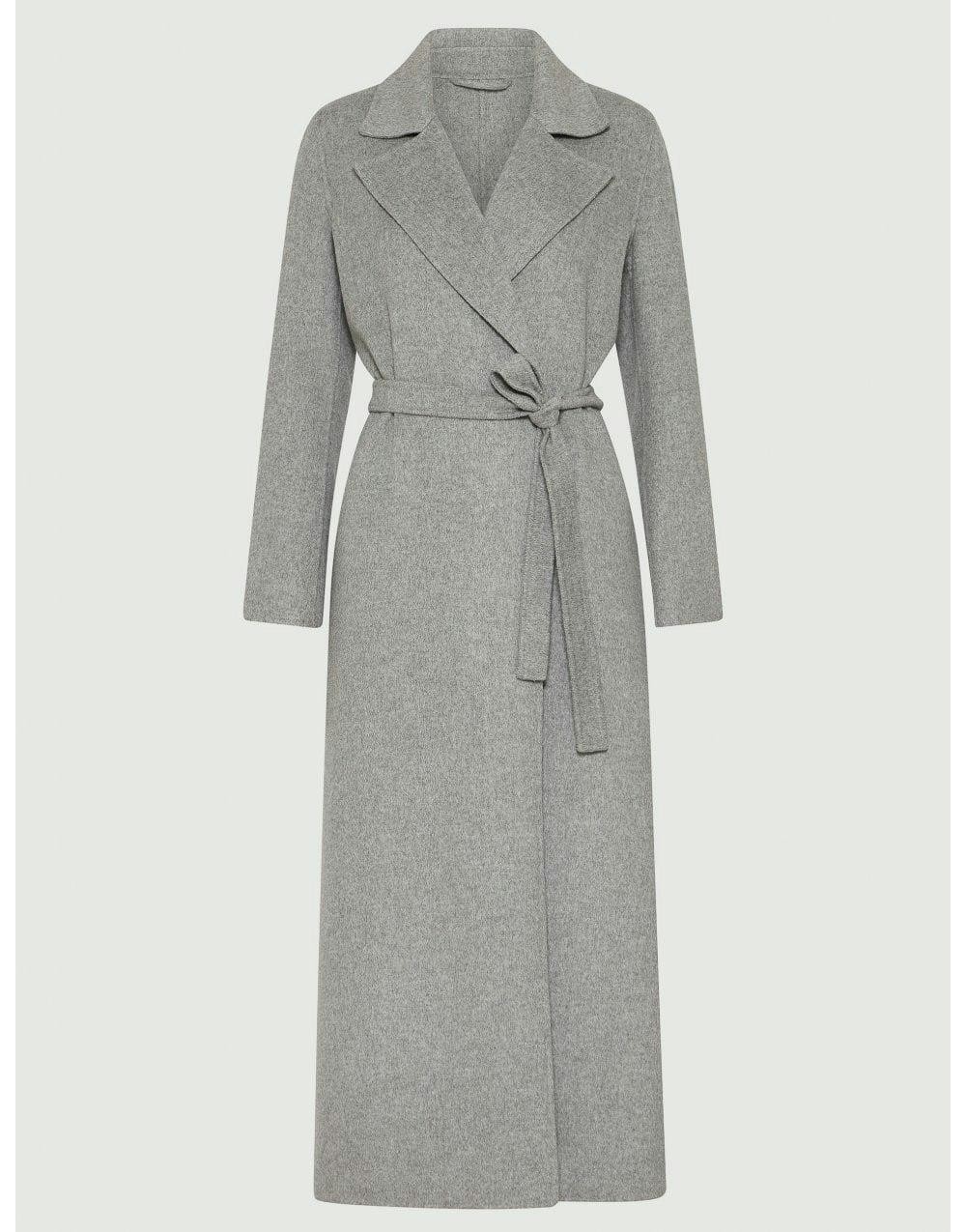 Ardenza Side Split Belted Coat Col: 001 Light Grey