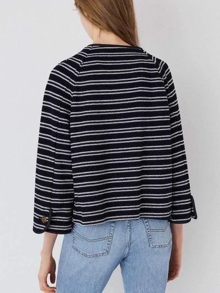 Midnight Blue Prisma Striped Jacket