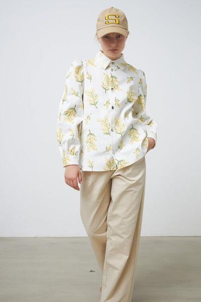 White Mimosa Sara Sia Shirt