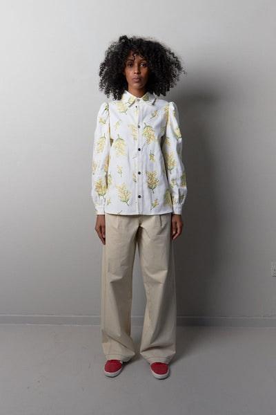 White Mimosa Sara Sia Shirt