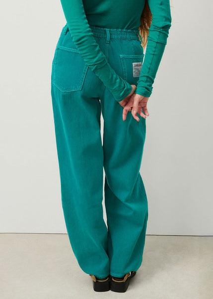 Overdyed Emerald Nyolow Long Jeans