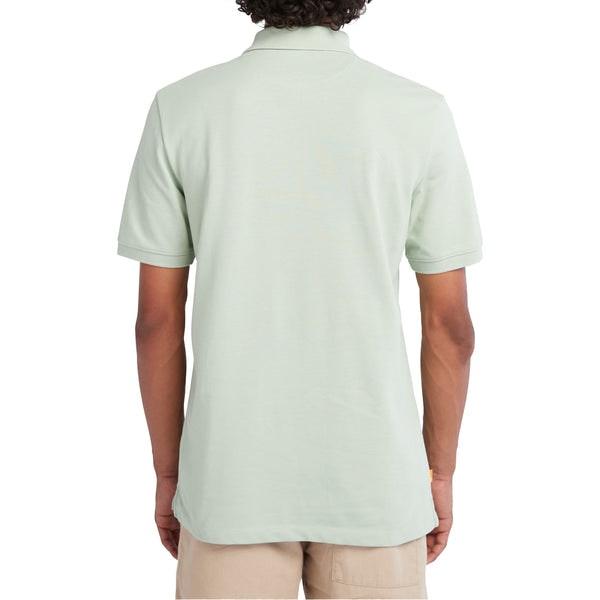 Millers River Pique Polo - Frosty Green