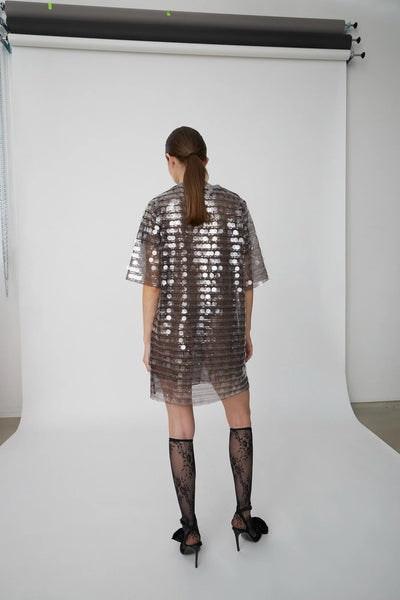 Seethrough Sequins Dress