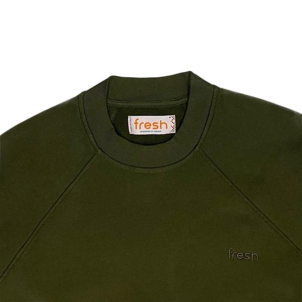 Billie Forrest Green Sweatshirt In Winter Cotton