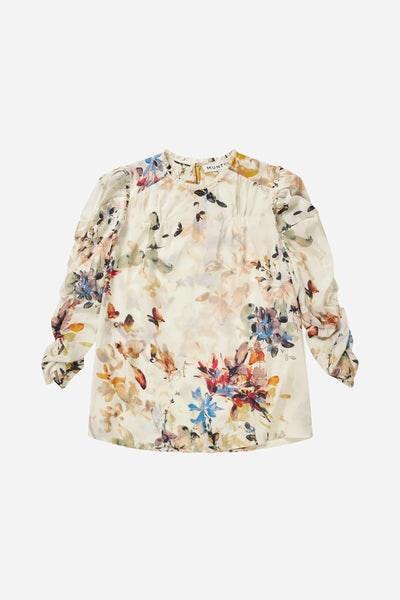 Jast Flower Blouse - Ecru