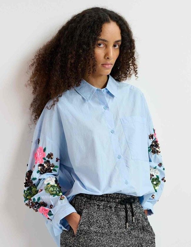 Essentiel Antwerp - Gristle Shirt - Light Blue