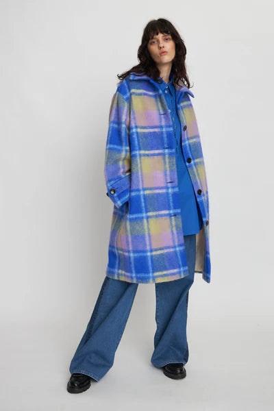 Checkered Wool Coat