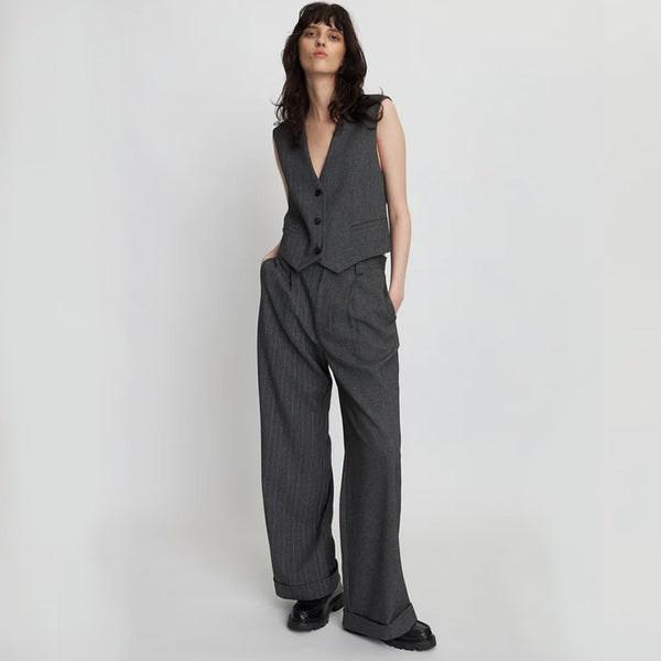 Charcoal Tailored Trousers