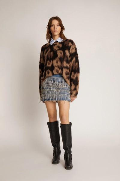 Tolla Animal Print Sweater - Leopard