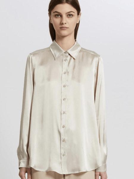 Ilva Silk Mix Shirt In Natural