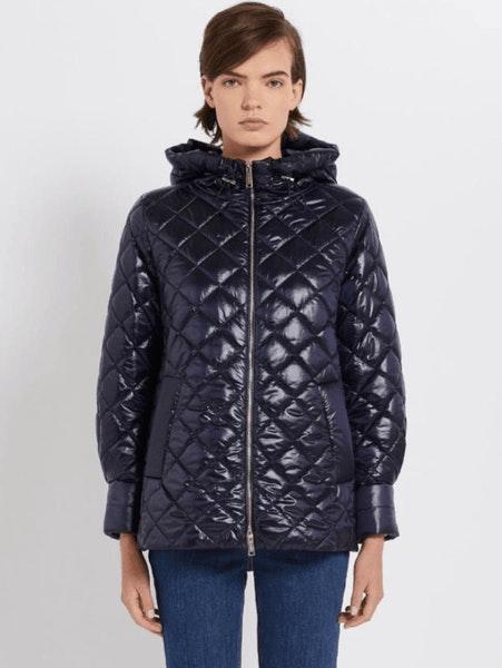 Arold Navy Quilted Jacket With Hood 24134810342 Col 004