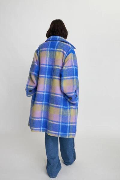 Checkered Wool Coat