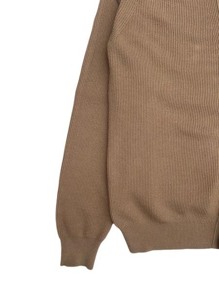 Scott Luxury Cotton Cardigan In Sand