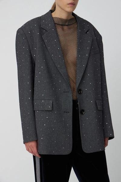 Rhinestone Suiting Blazer