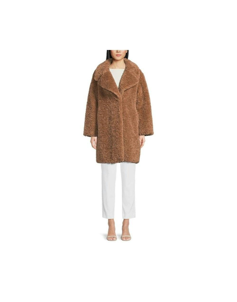 Afro Faux Fur Coat Col: 001 Camel