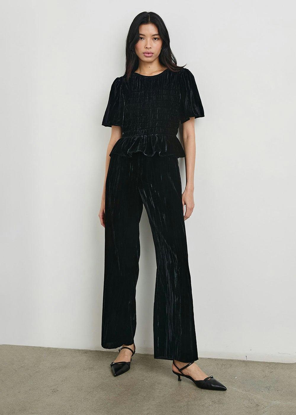 Brissa Pants - Black Velvet