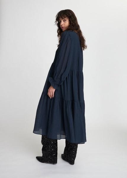 Crispy Dress - Navy