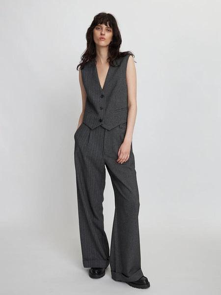 Tailored Vest - Charcoal