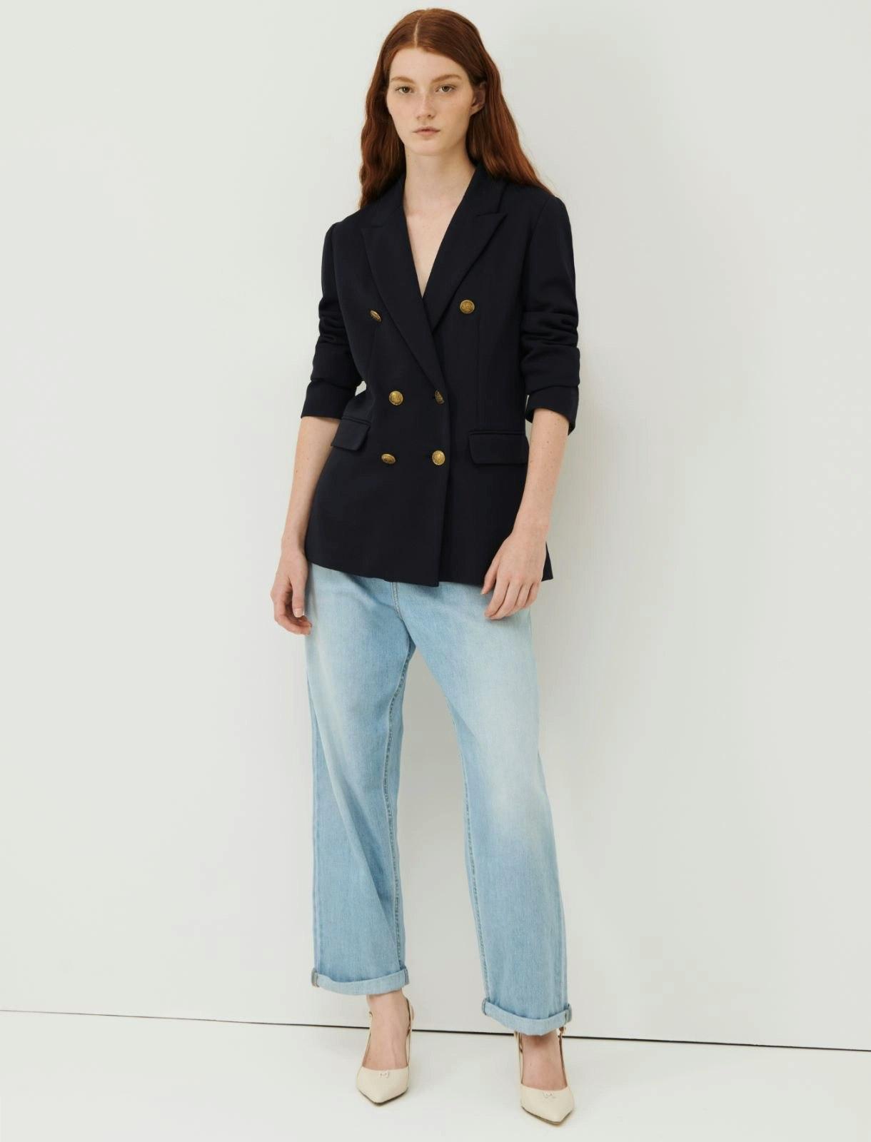 Navy Eliot Jersey Blazer