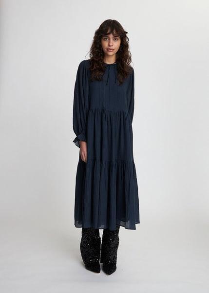 Crispy Dress - Navy