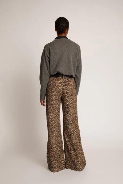 Eileen Trouser - Leopard Print