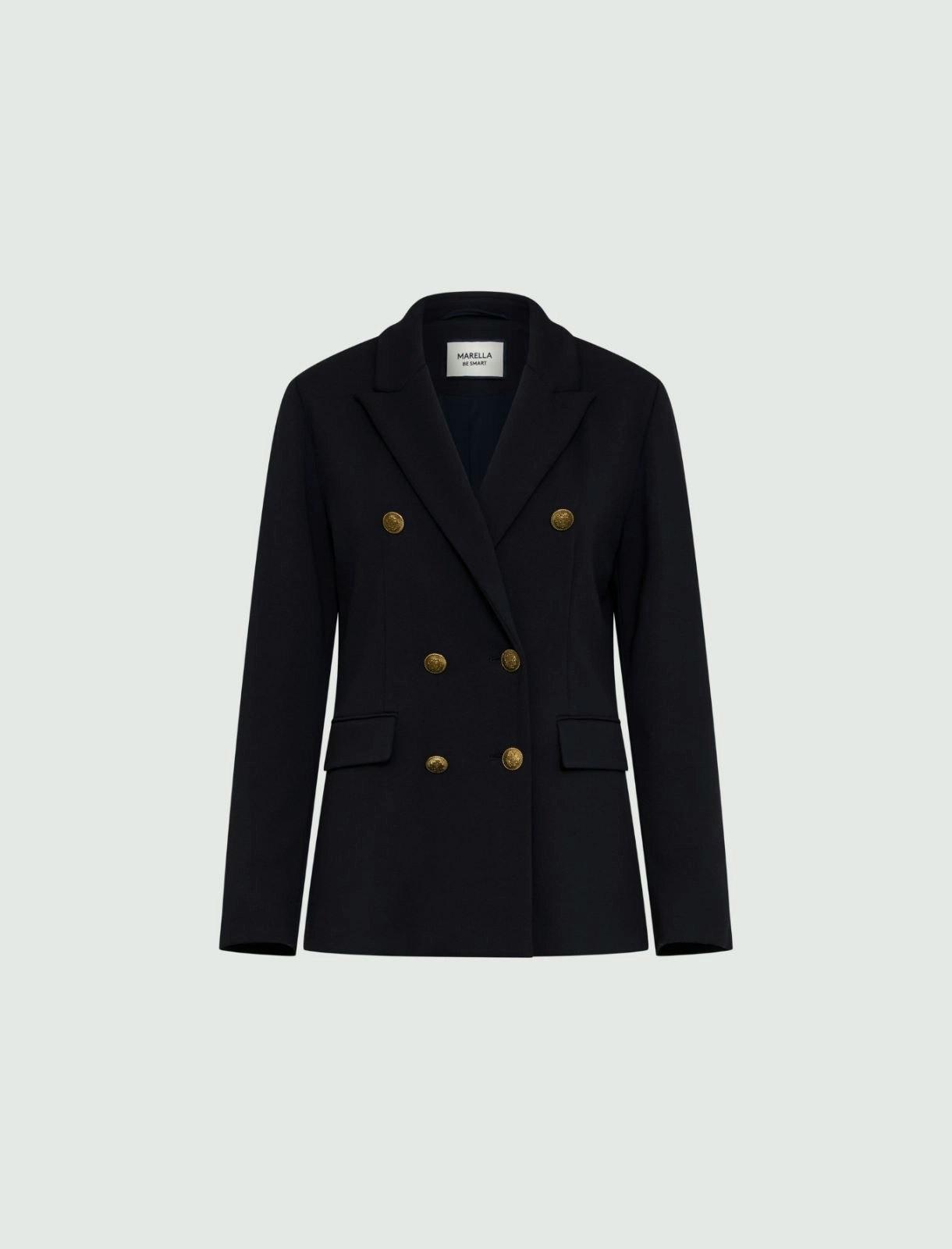 Navy Eliot Jersey Blazer