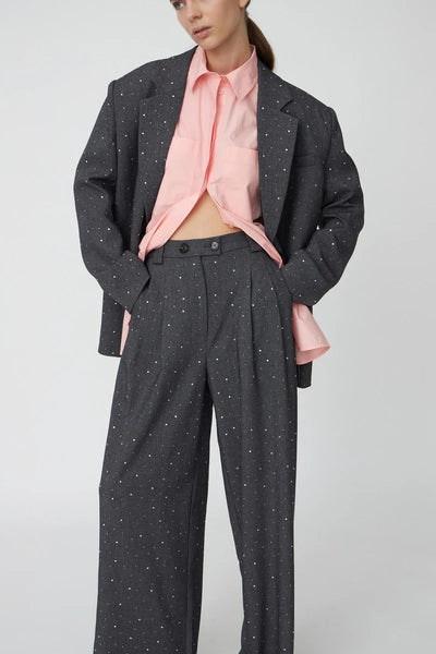 Rhinestone Suiting Pants