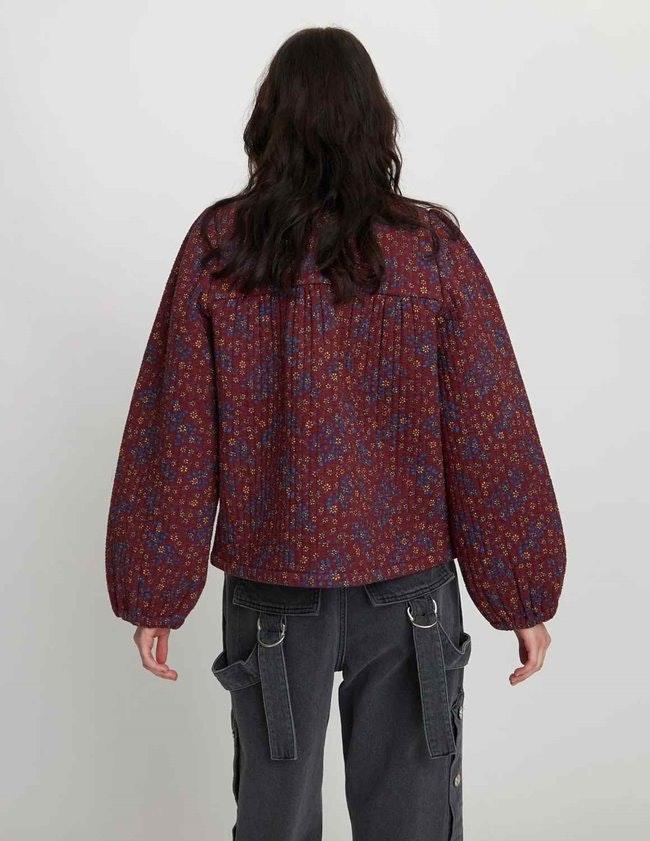 Quilted Jacket - Flower Print