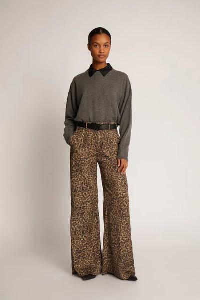 Eileen Trouser - Leopard Print