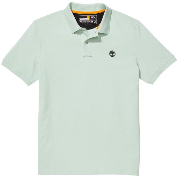 Millers River Pique Polo - Frosty Green