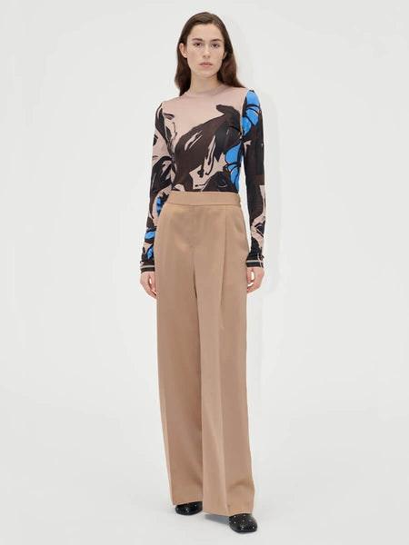 Wide Leg Long Pants - Tiger's Eye