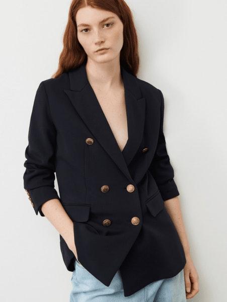 Navy Eliot Jersey Blazer