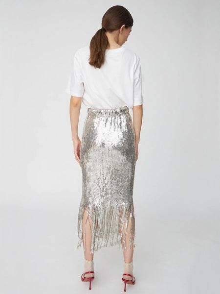 Sequins Fringes Skirt