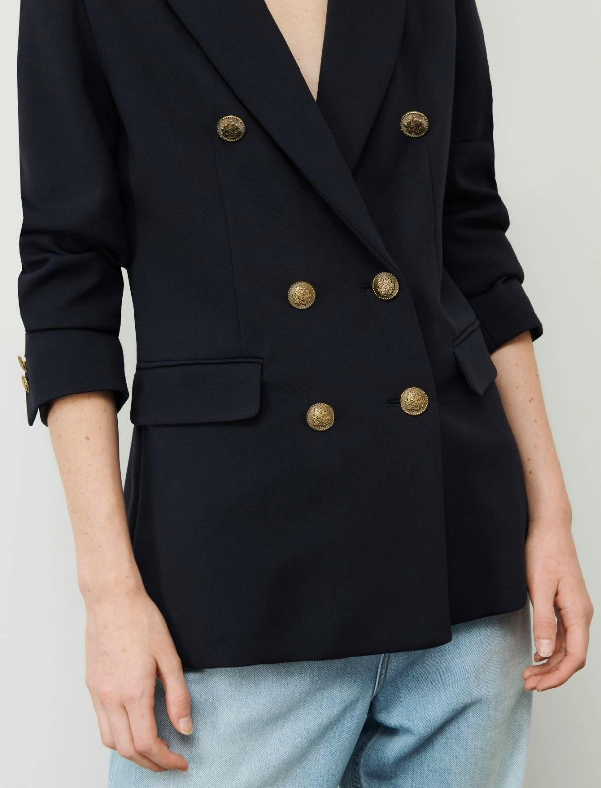 Navy Eliot Jersey Blazer