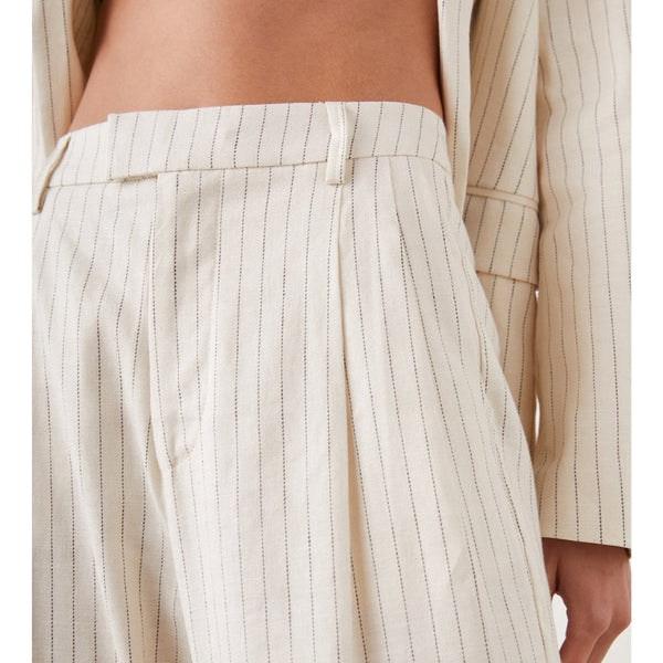 Marnie Trousers Ivory Pinstripe