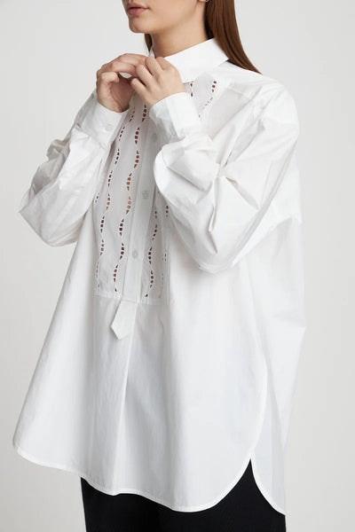 Oversized Blouse With Embroideries