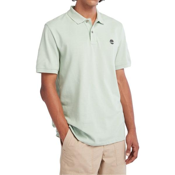 Millers River Pique Polo - Frosty Green