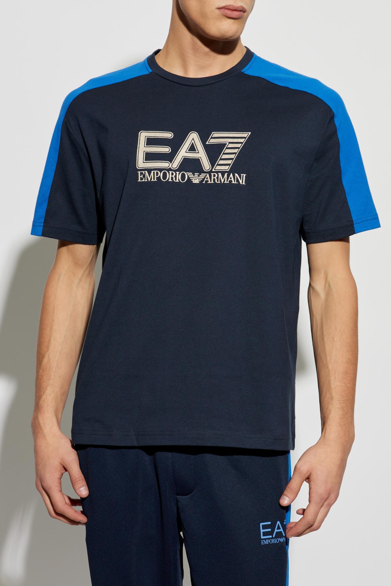 EA7 Emporio Armani T-shirt with embroidered logo