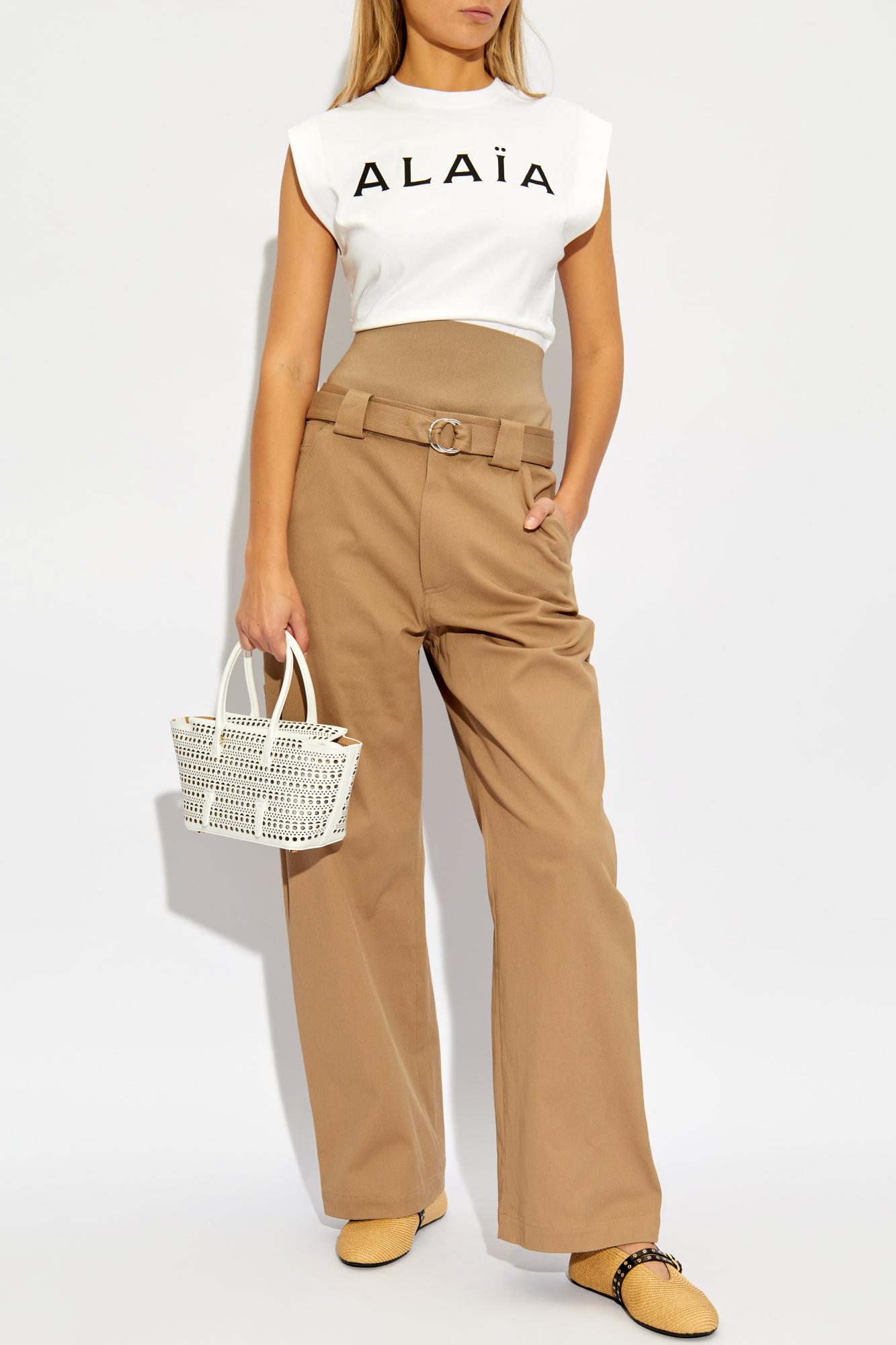 Alaia Trousers with an elastic waistband