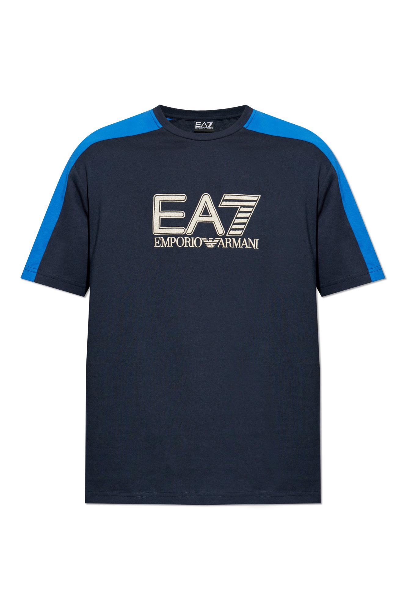 EA7 Emporio Armani T-shirt with embroidered logo