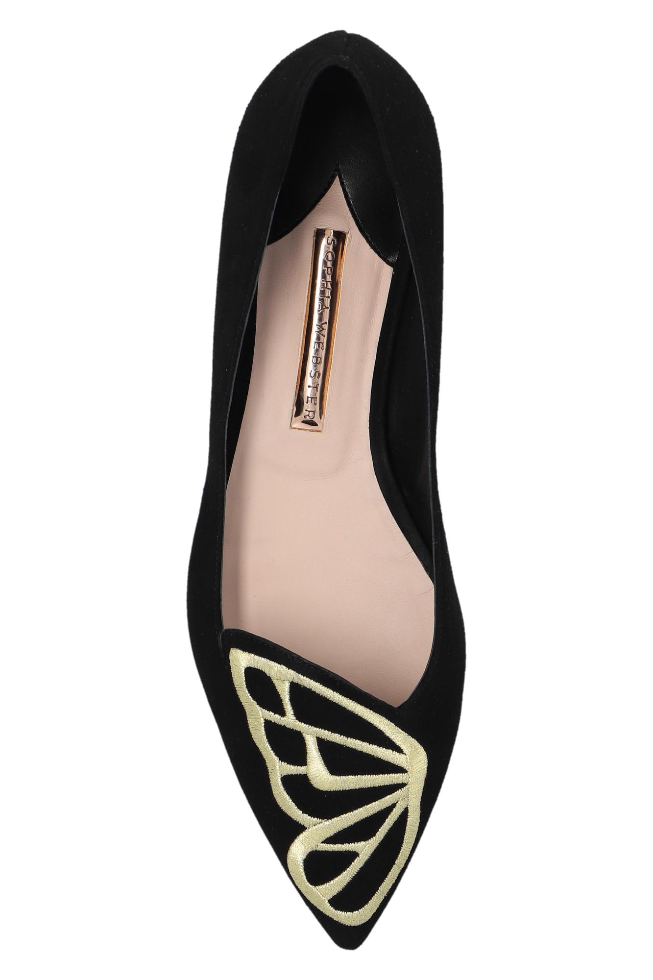 Sophia Webster ‘Butterfly’ suede ballet flats