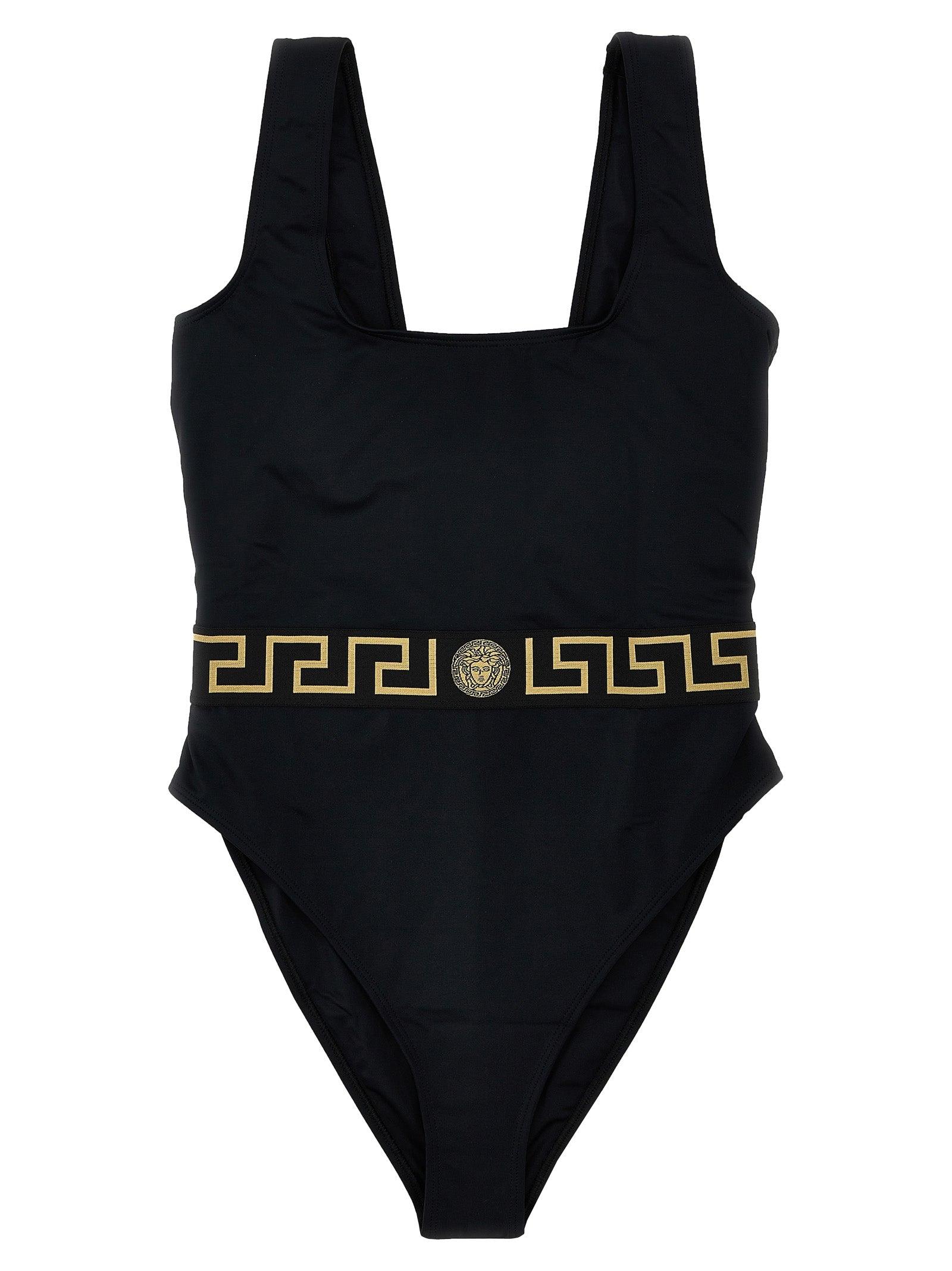 Versace 'Greca' One-Piece Swimsuit