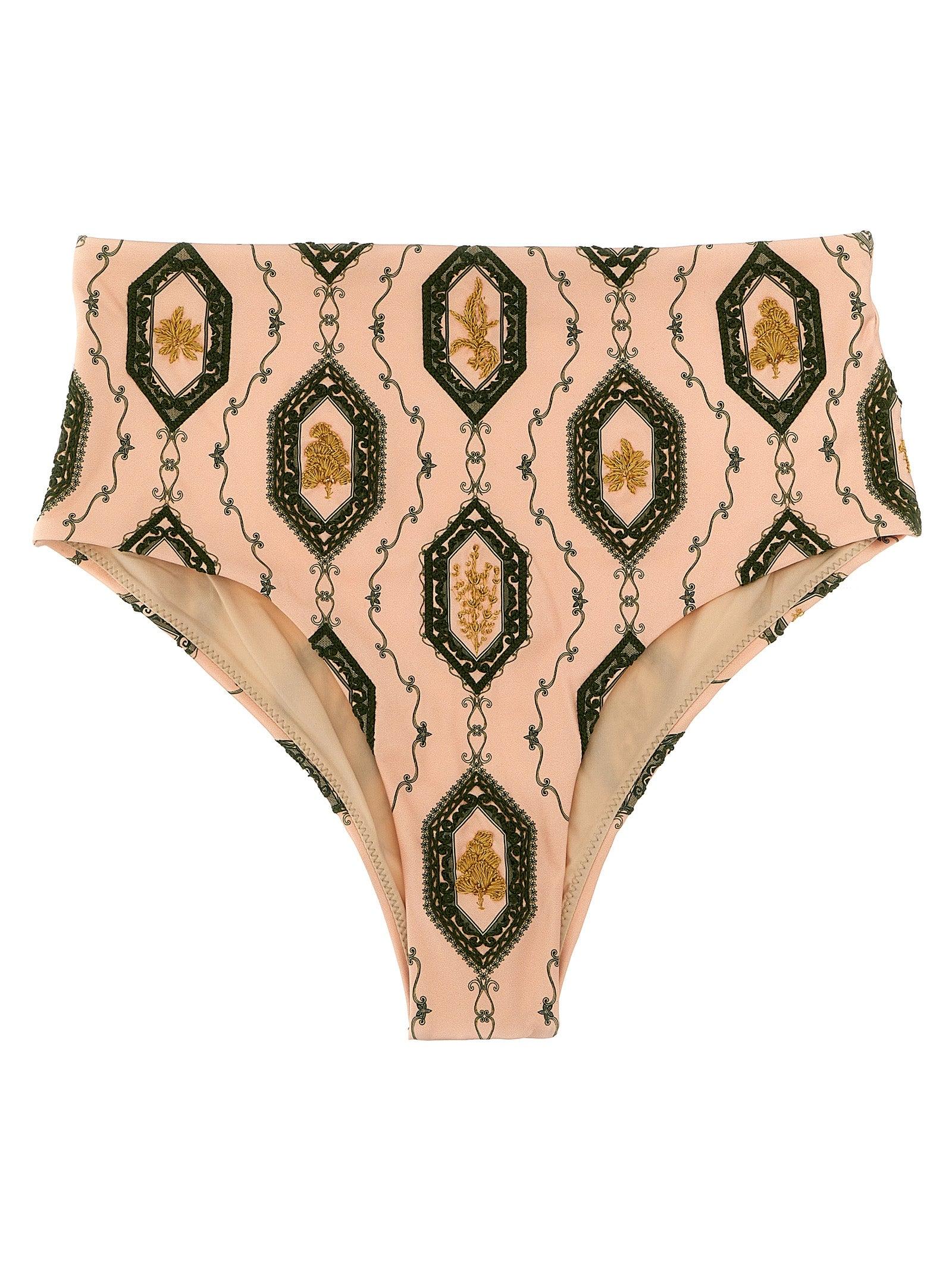 Agua By Agua Bendita 'Magenta Calado' Bikini Briefs