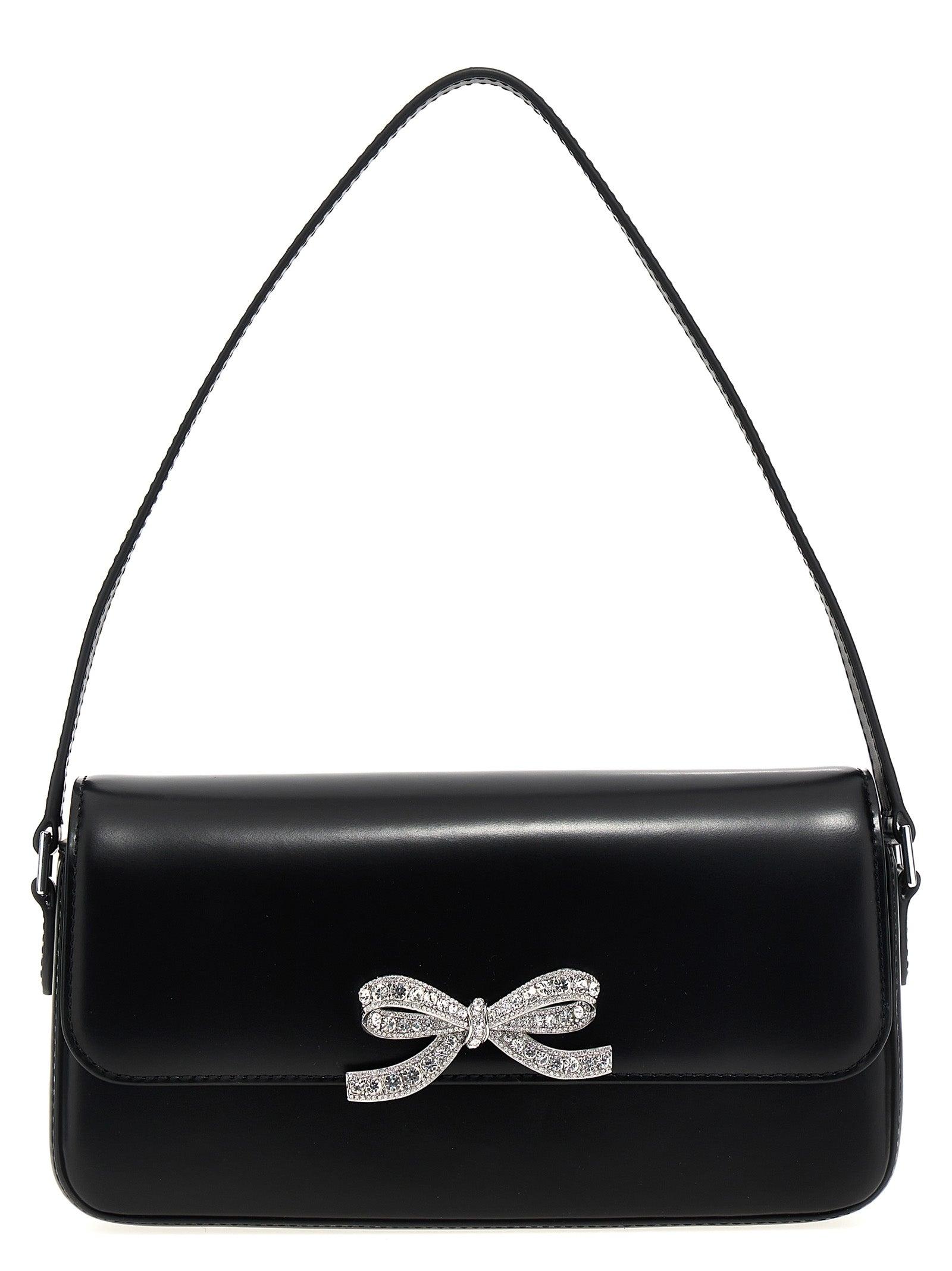 Self-Portrait 'Black Leather Baguette' Handbag