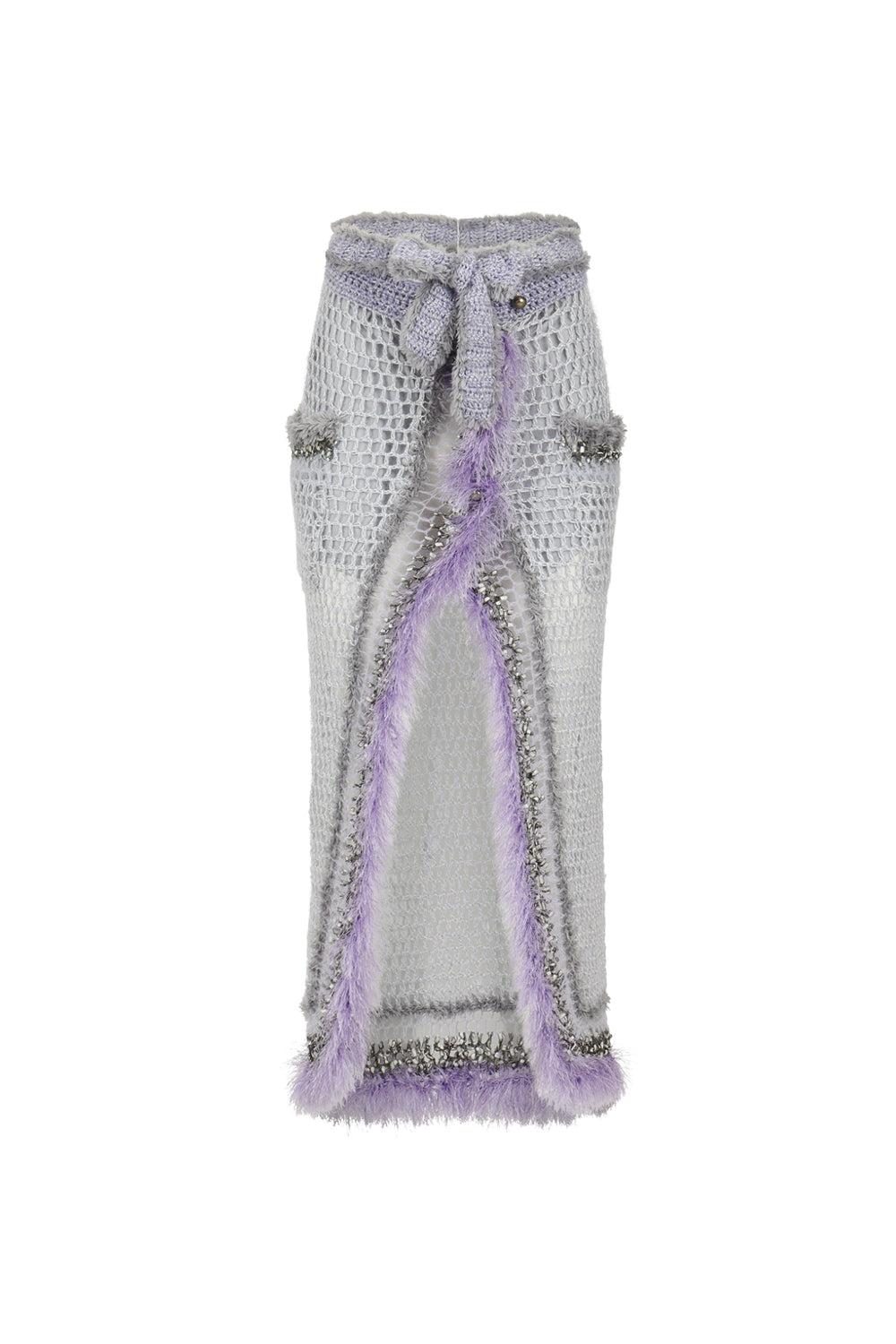 Lavender Handmade Knit Skirt