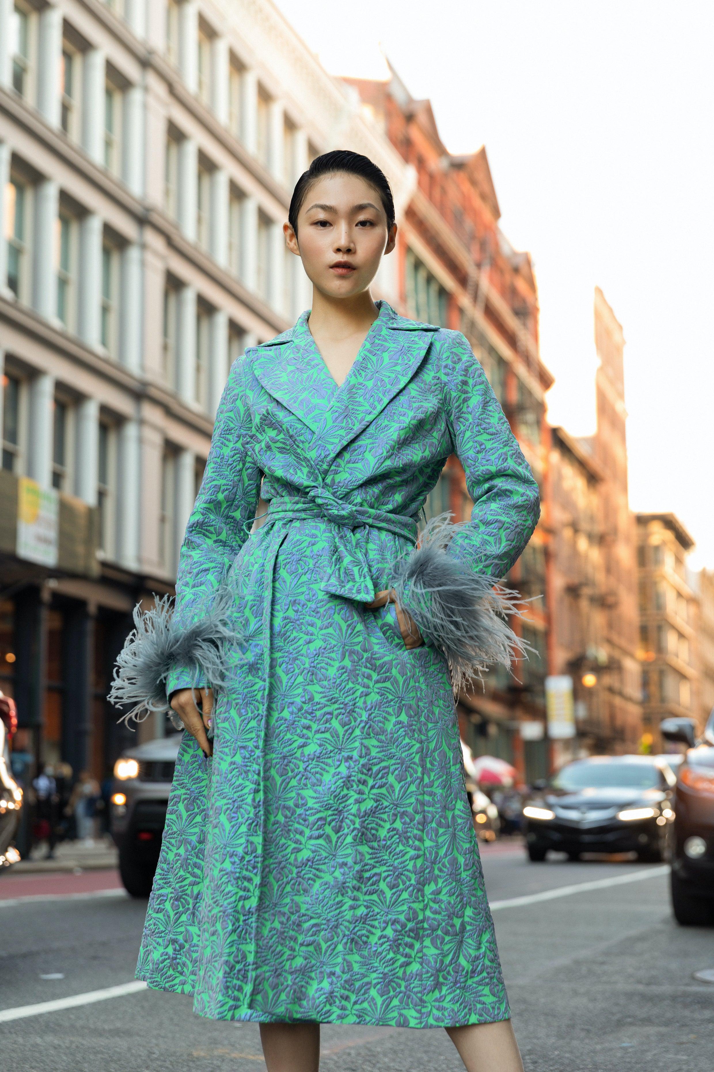 Green Jacqueline Coat