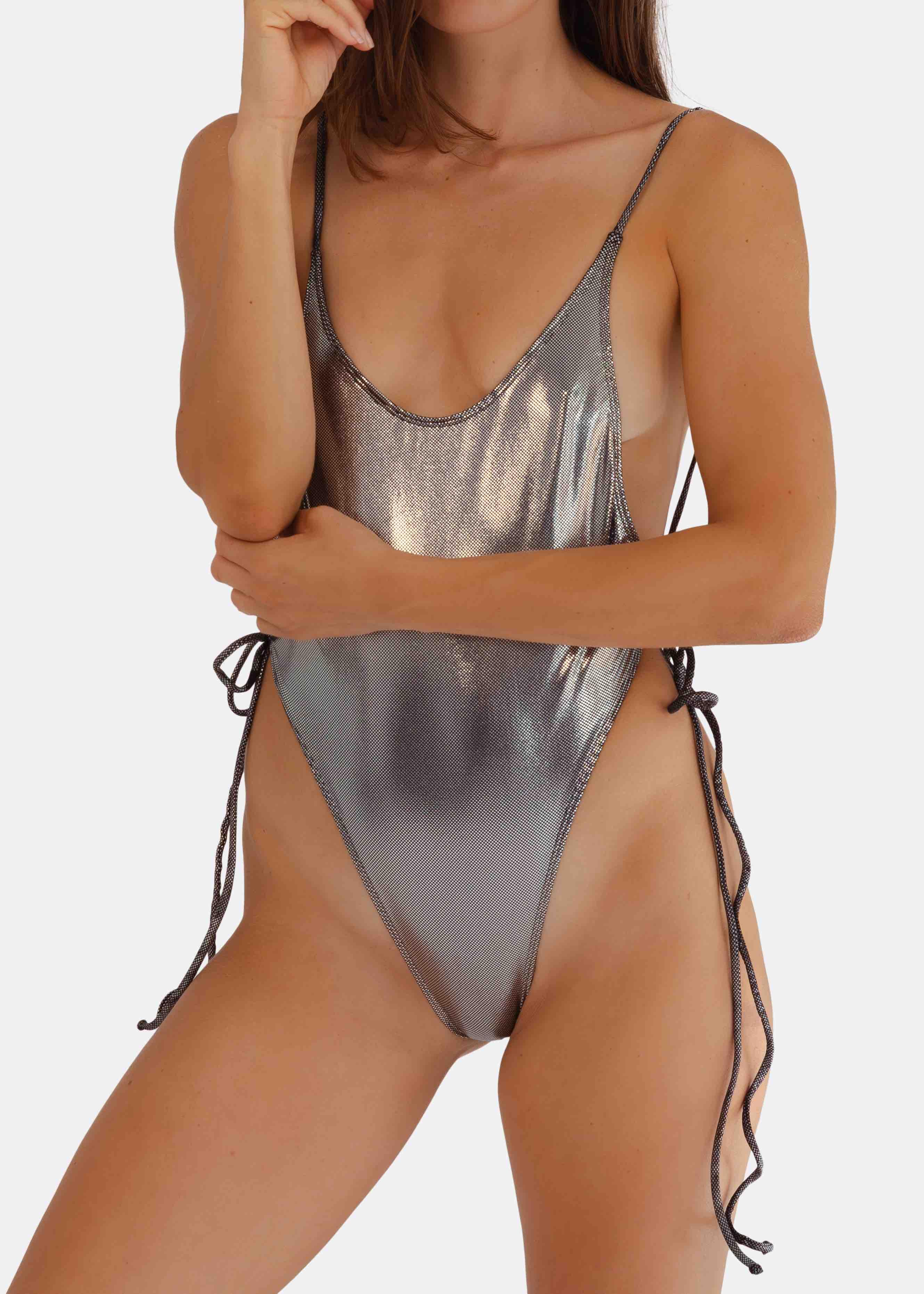 Pietra One Piece Swimsuit - Chrome Silver