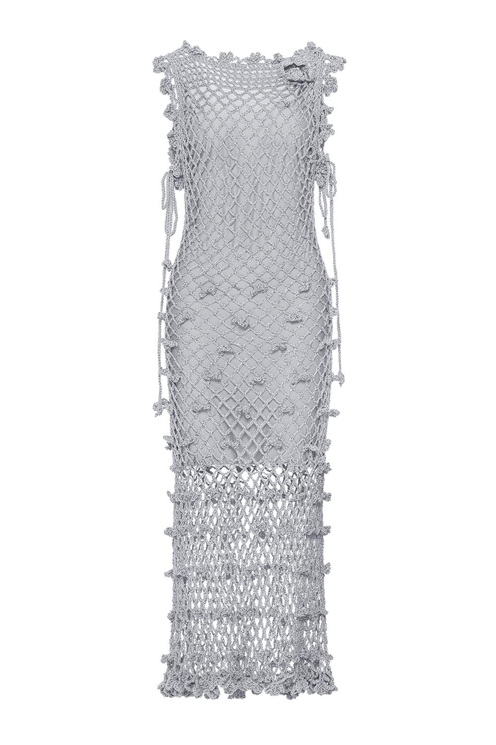 Sofia Silver Handmade Crochet Dress